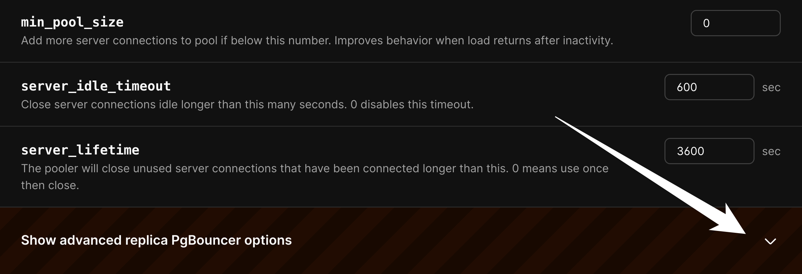 Configure a PgBouncer