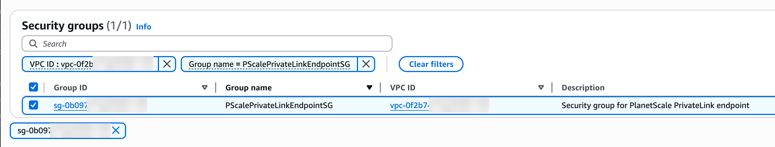 Security Groups