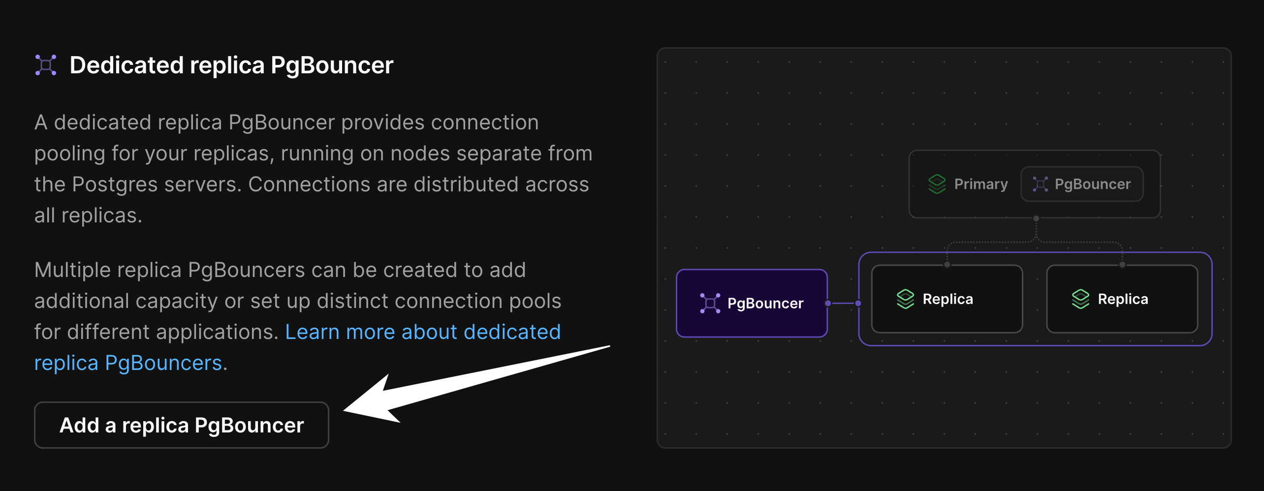 Dedicated replica PgBouncer