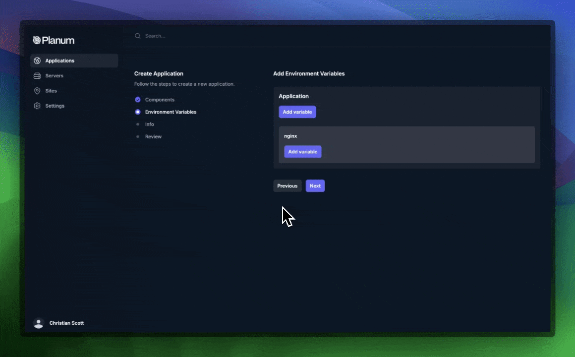 Set Environment Variables