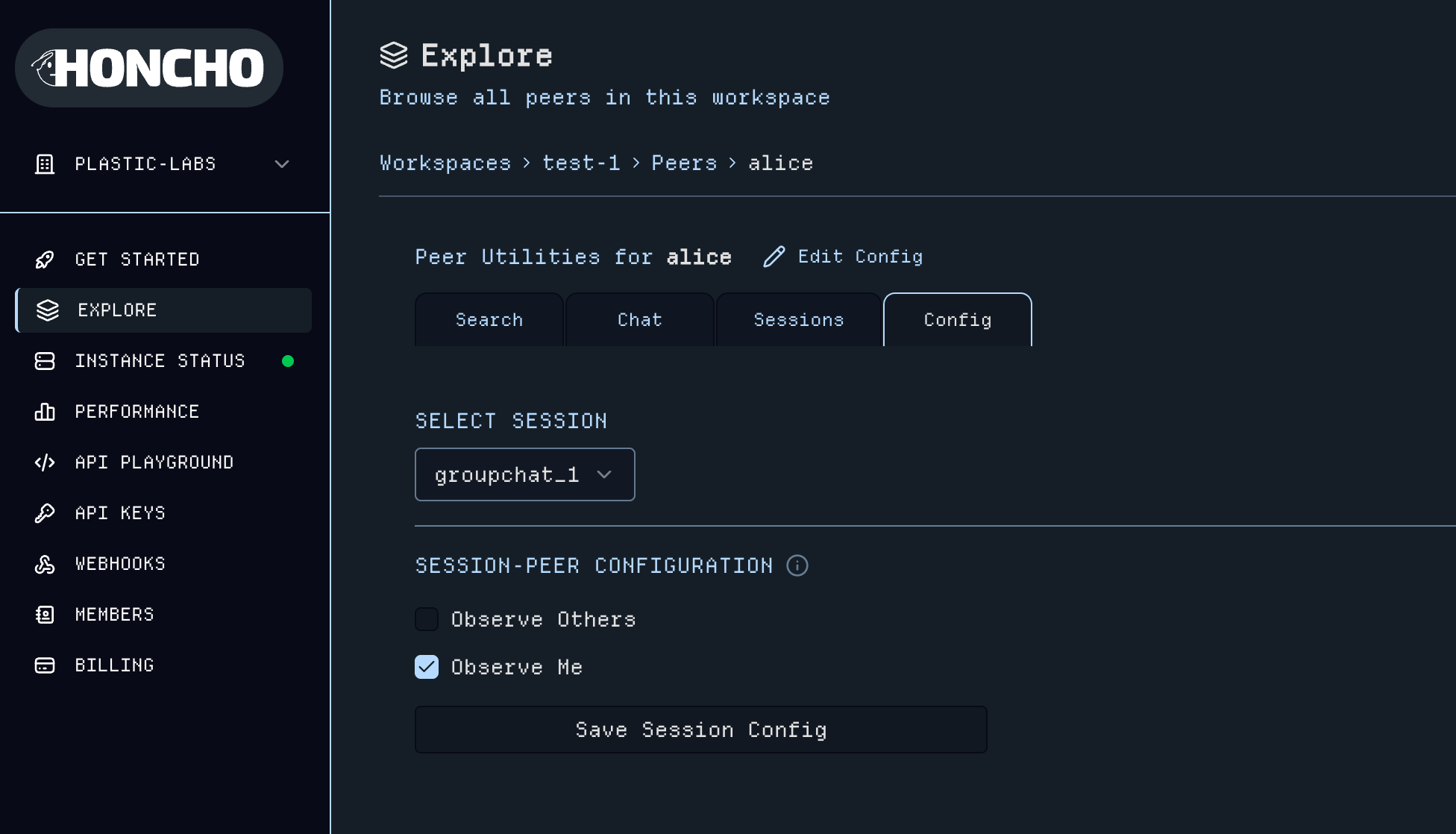 Peer Management Dashboard
