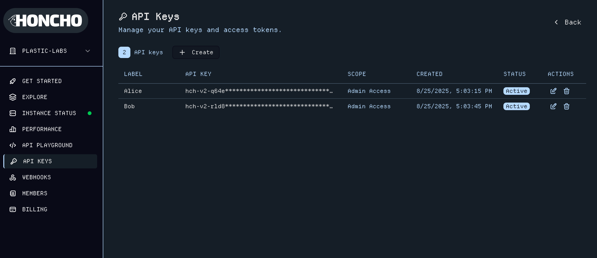 API Key Management Dashboard