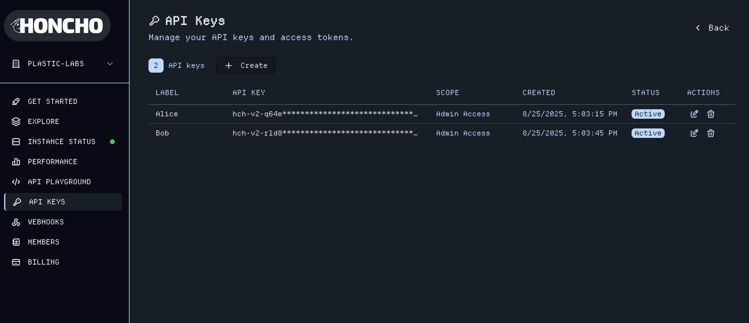 API Key Management Dashboard