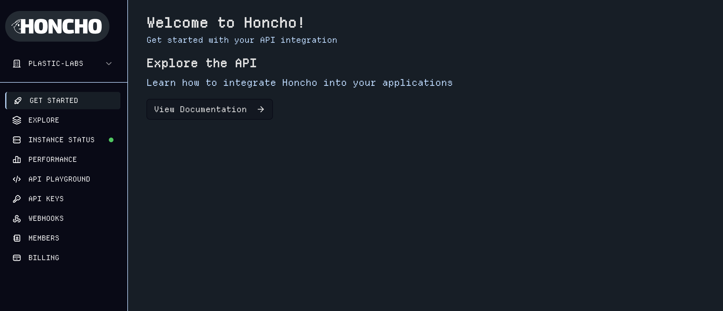 Honcho Dashboard Getting Started