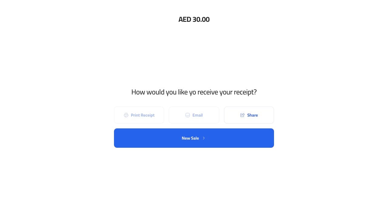 Split payment receipt