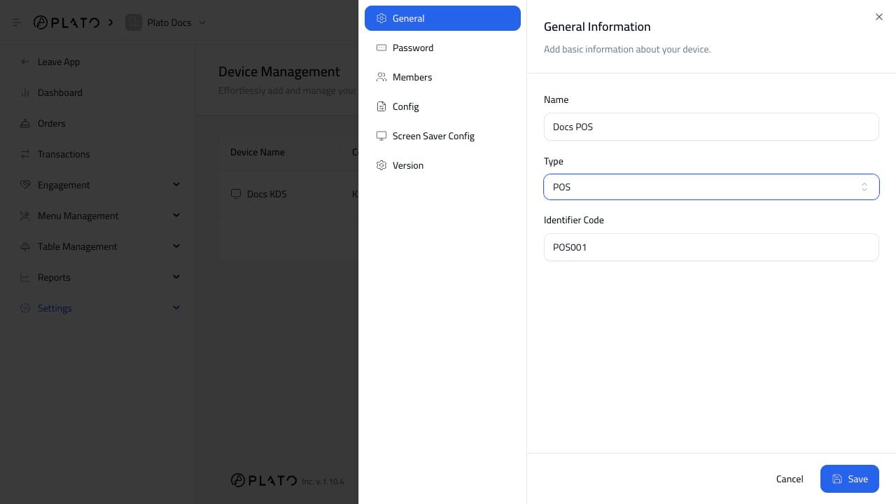 POS connected devices