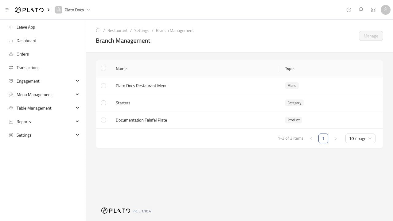 Branch management