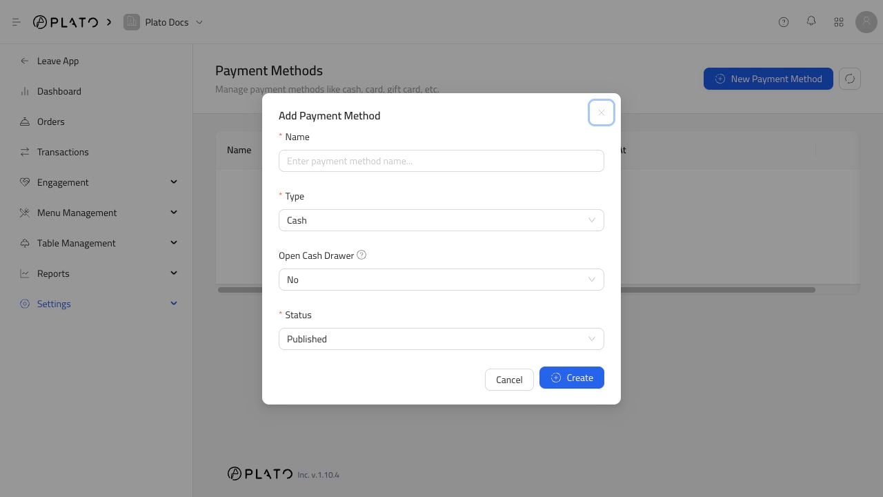 Payment method form