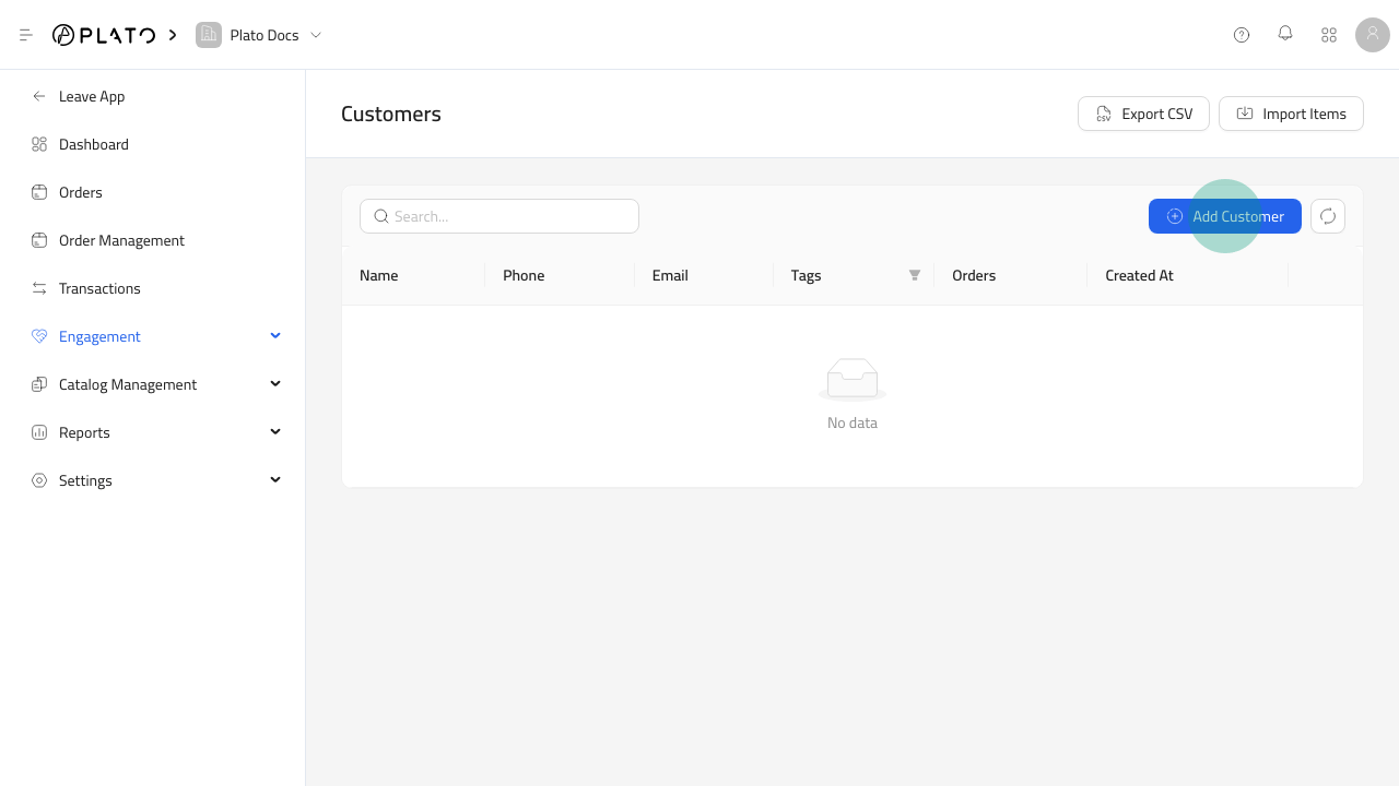 Add a customer
