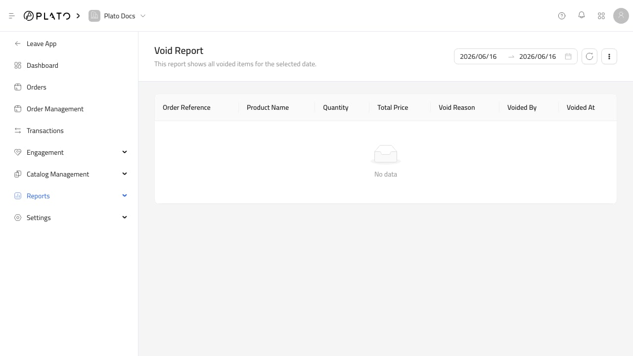 Voids report