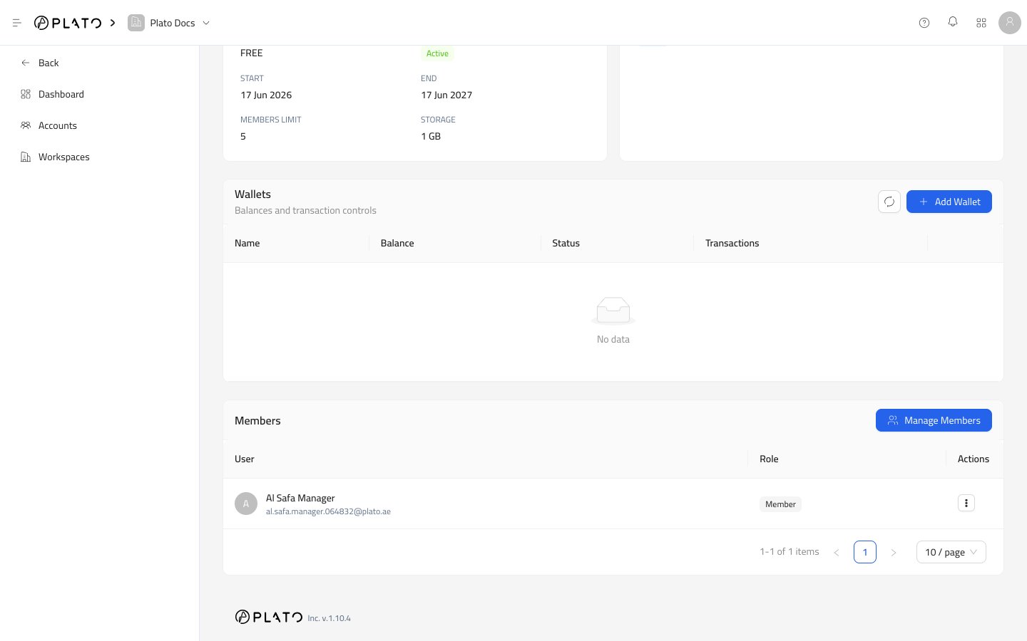 Member added to workspace