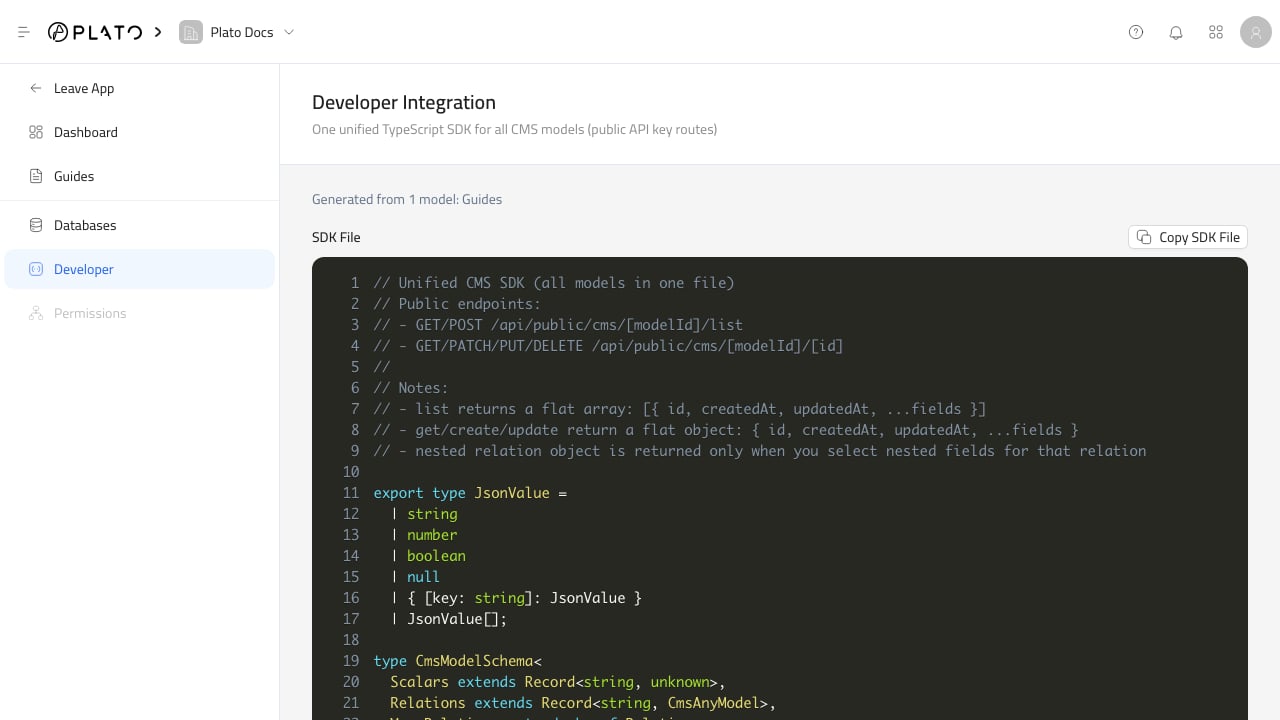 CMS developer tools