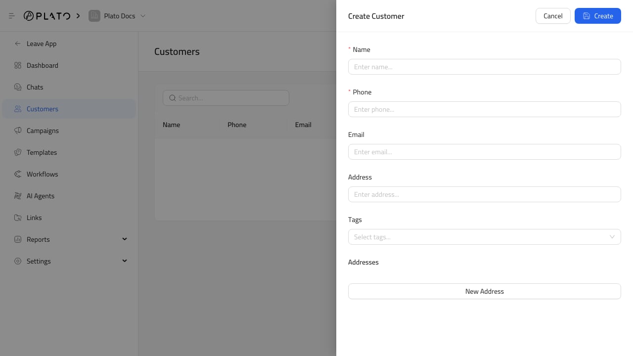 Connect360 customer form