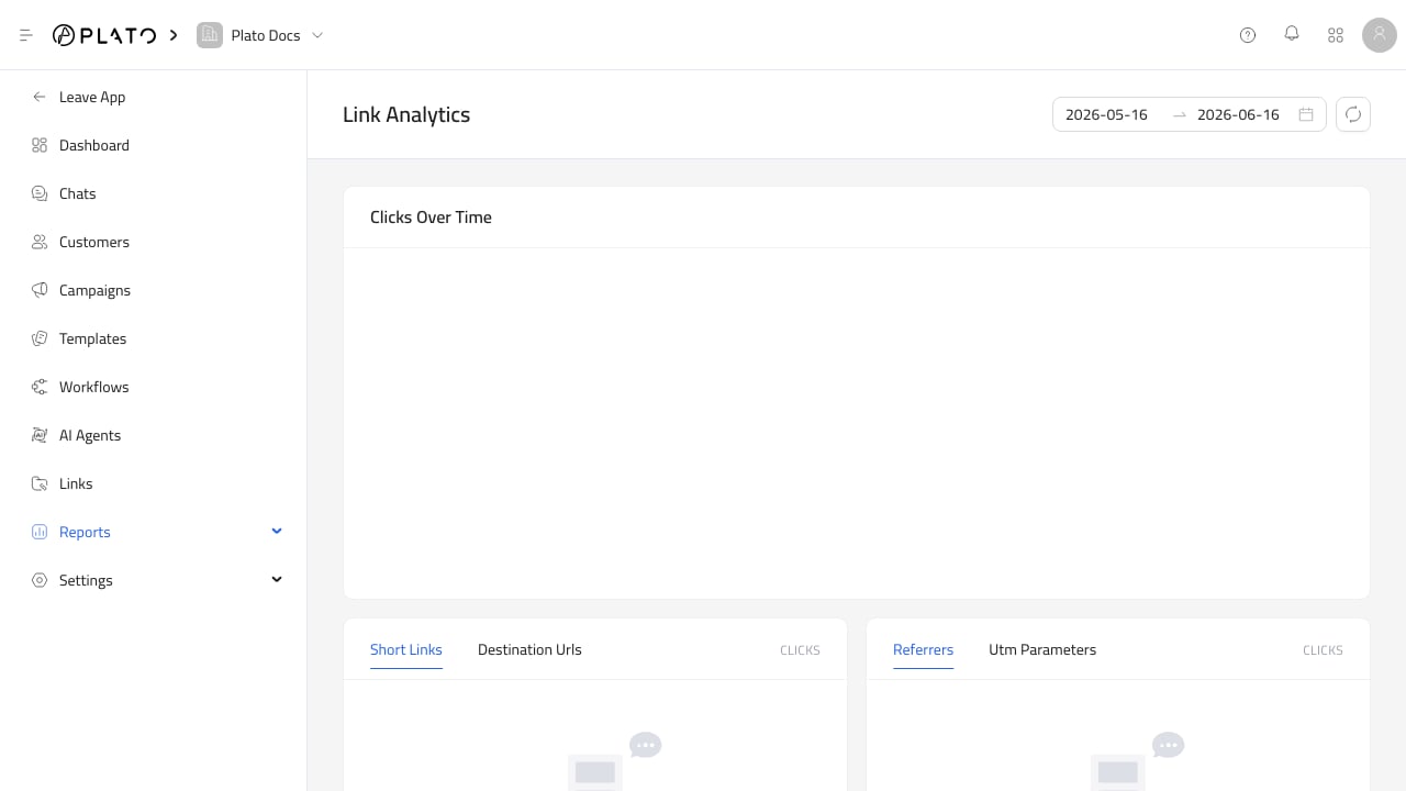 Link analytics report