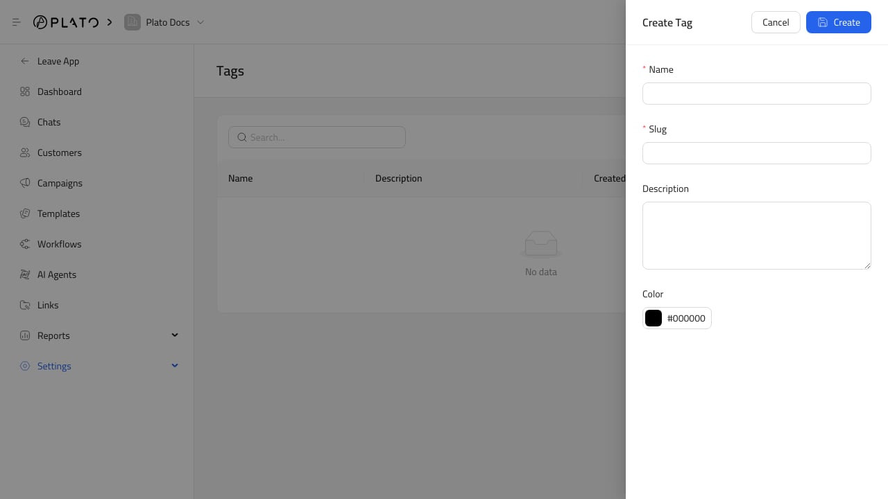Connect360 tag form