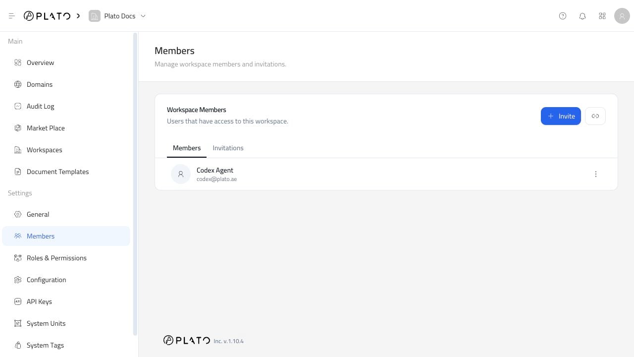 Members page