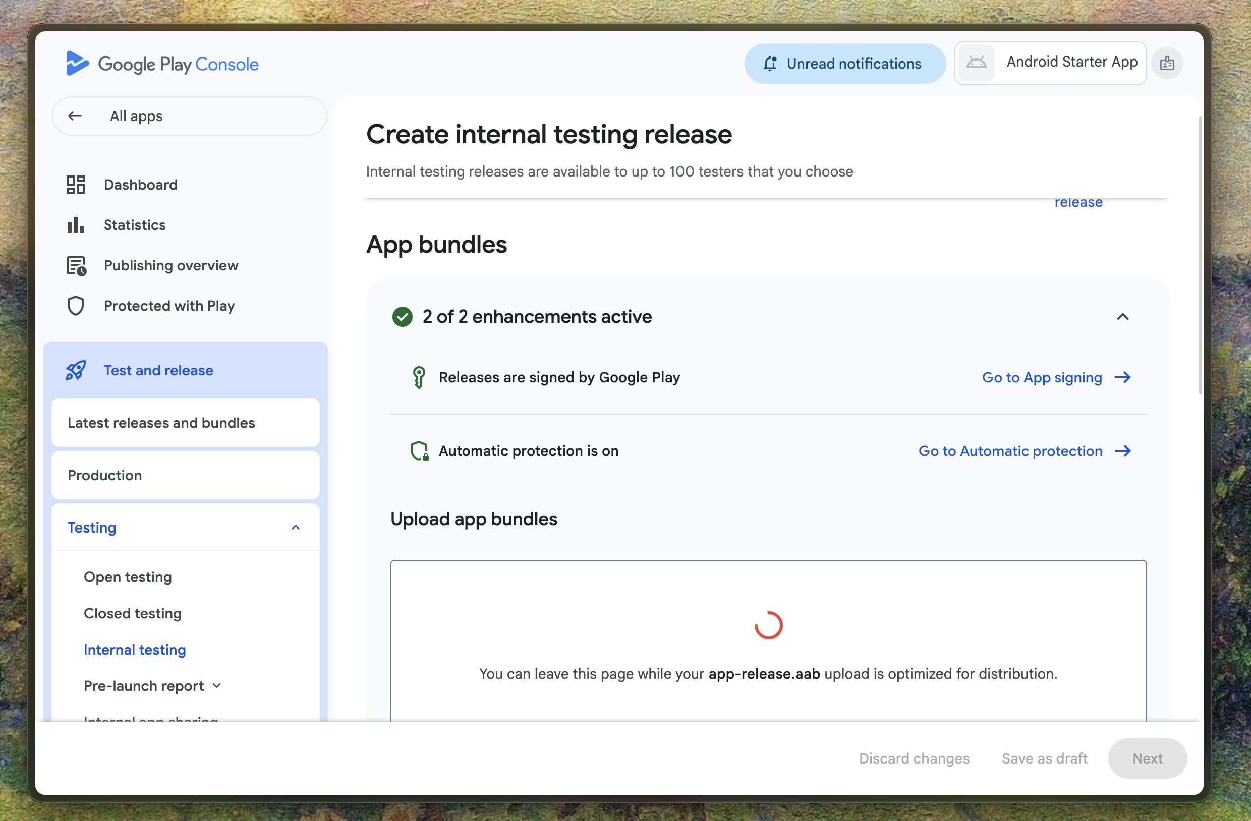 Internal Testing on Google Play
