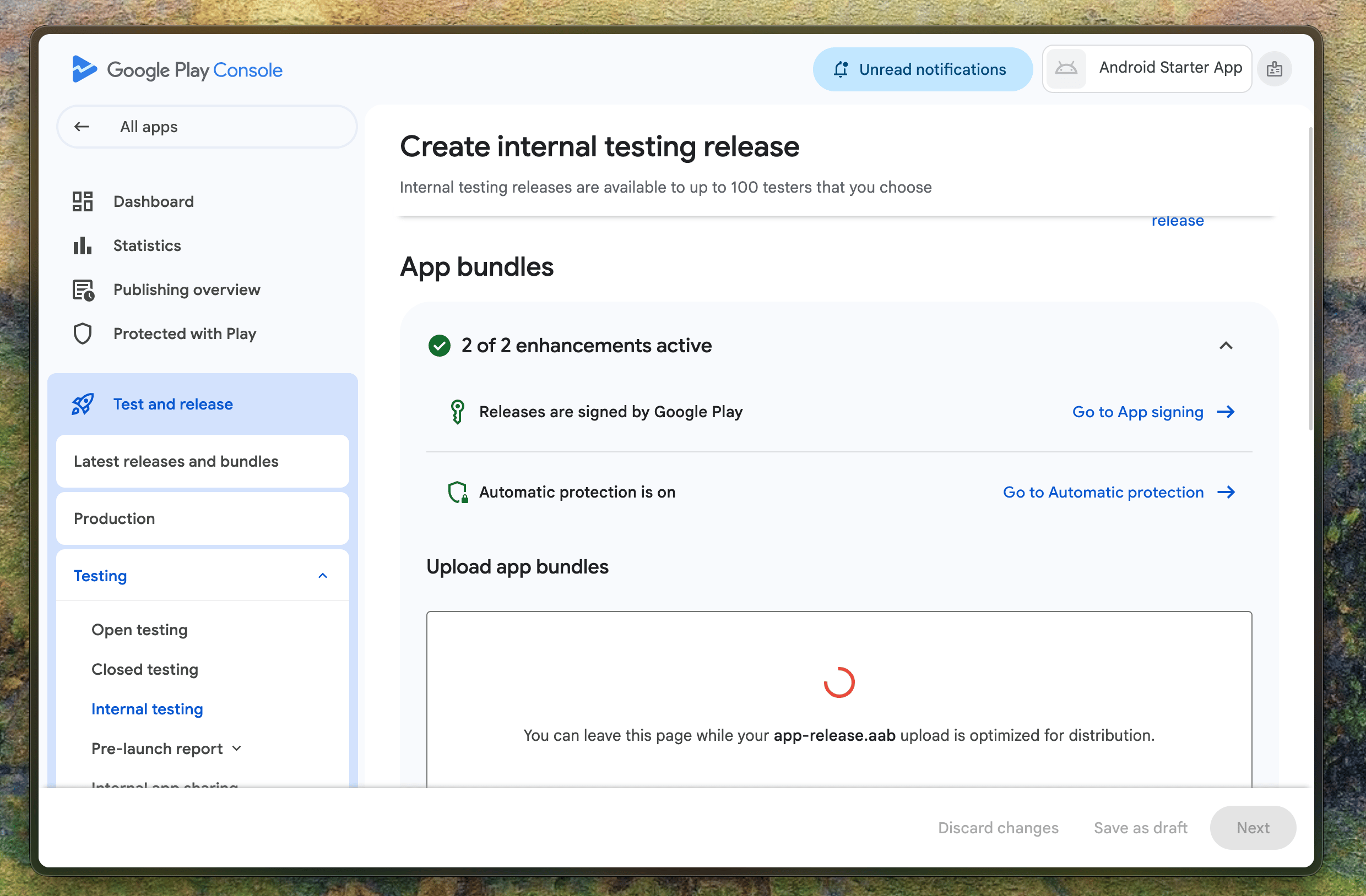 Internal Testing on Google Play