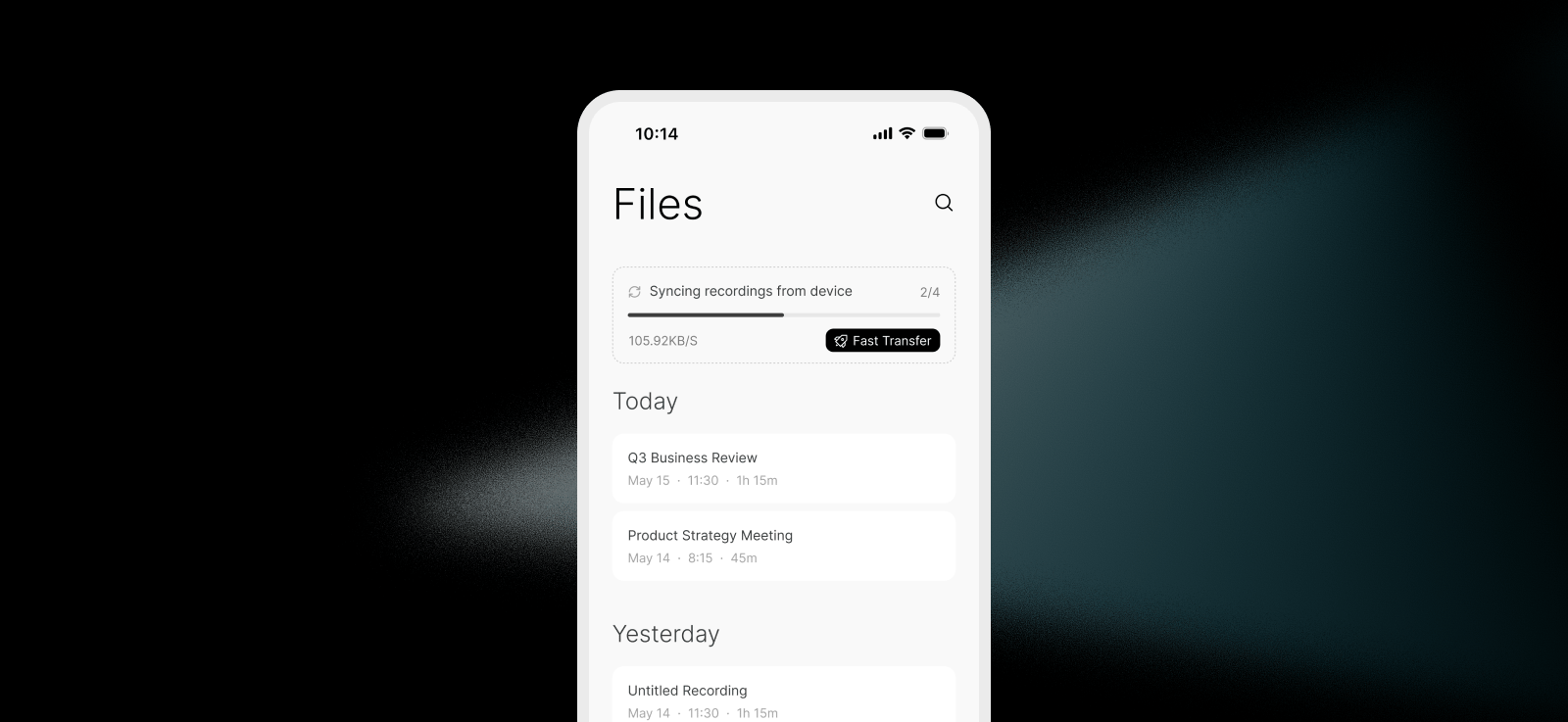 files screen