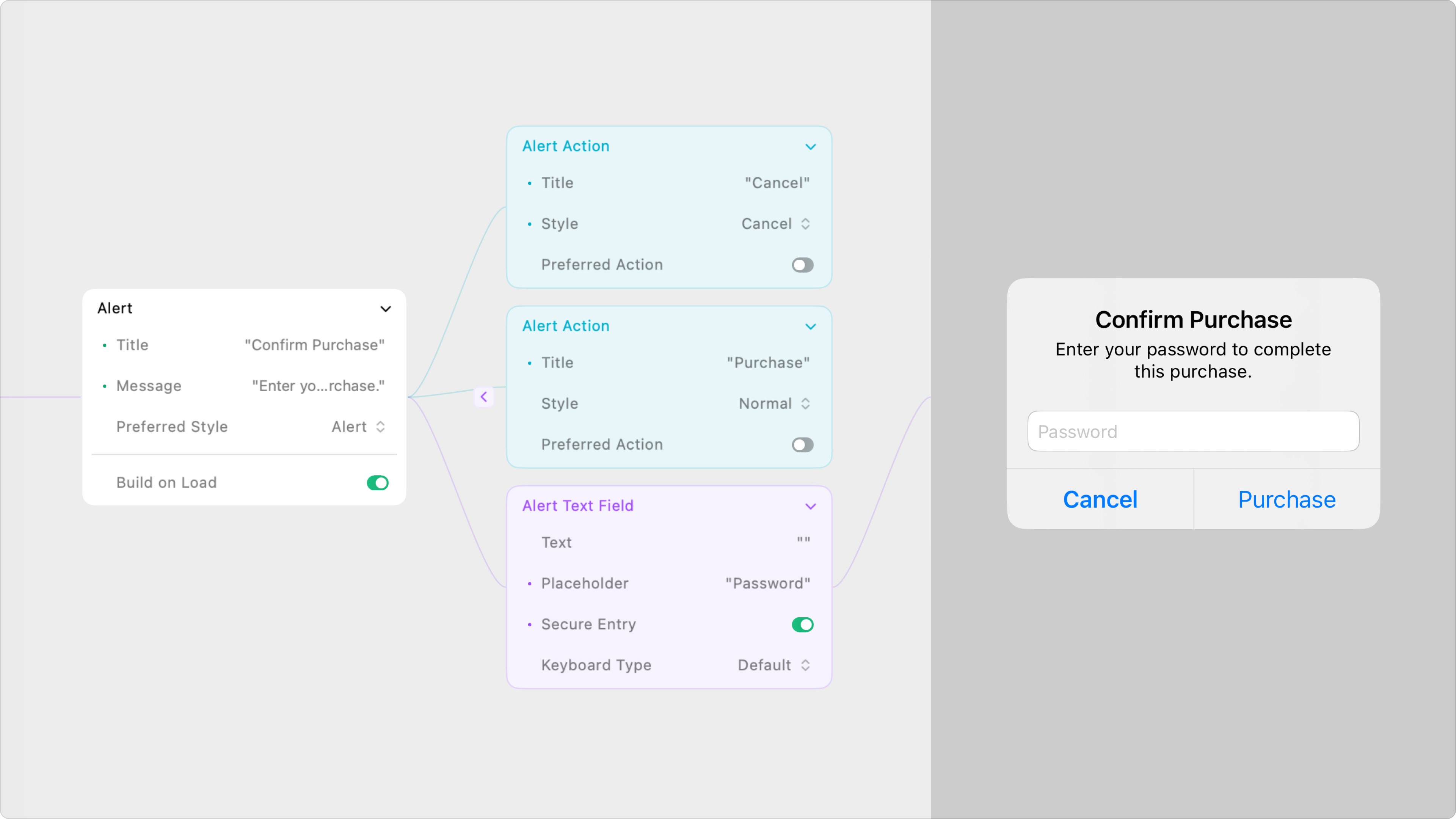 Alert Text Field
