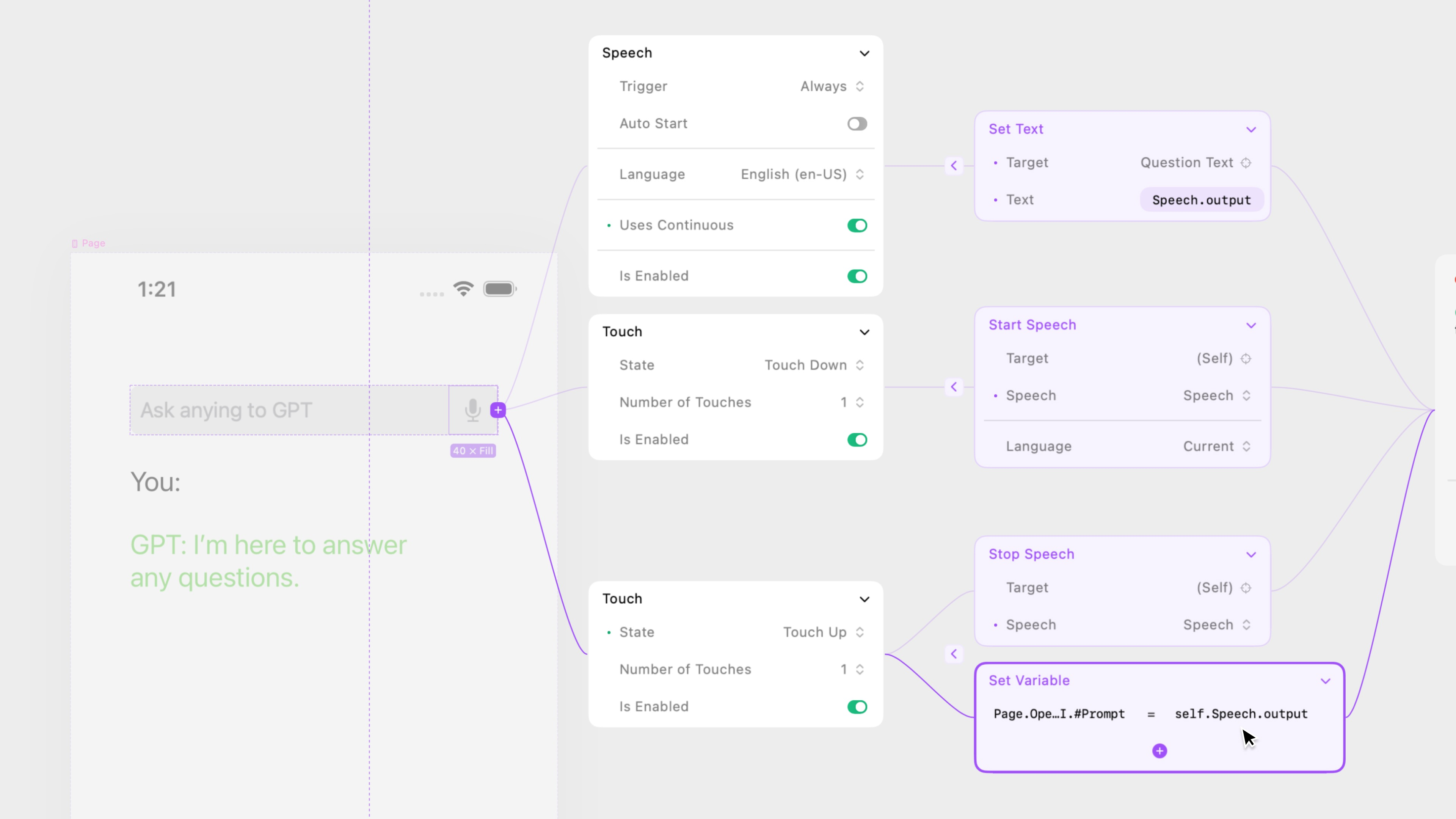 Speech Input