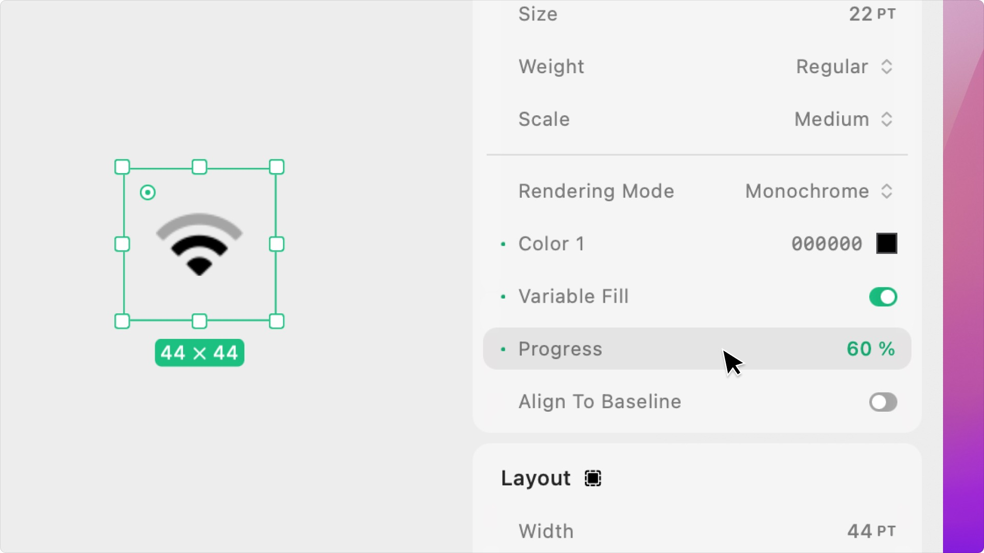 Variable Fill