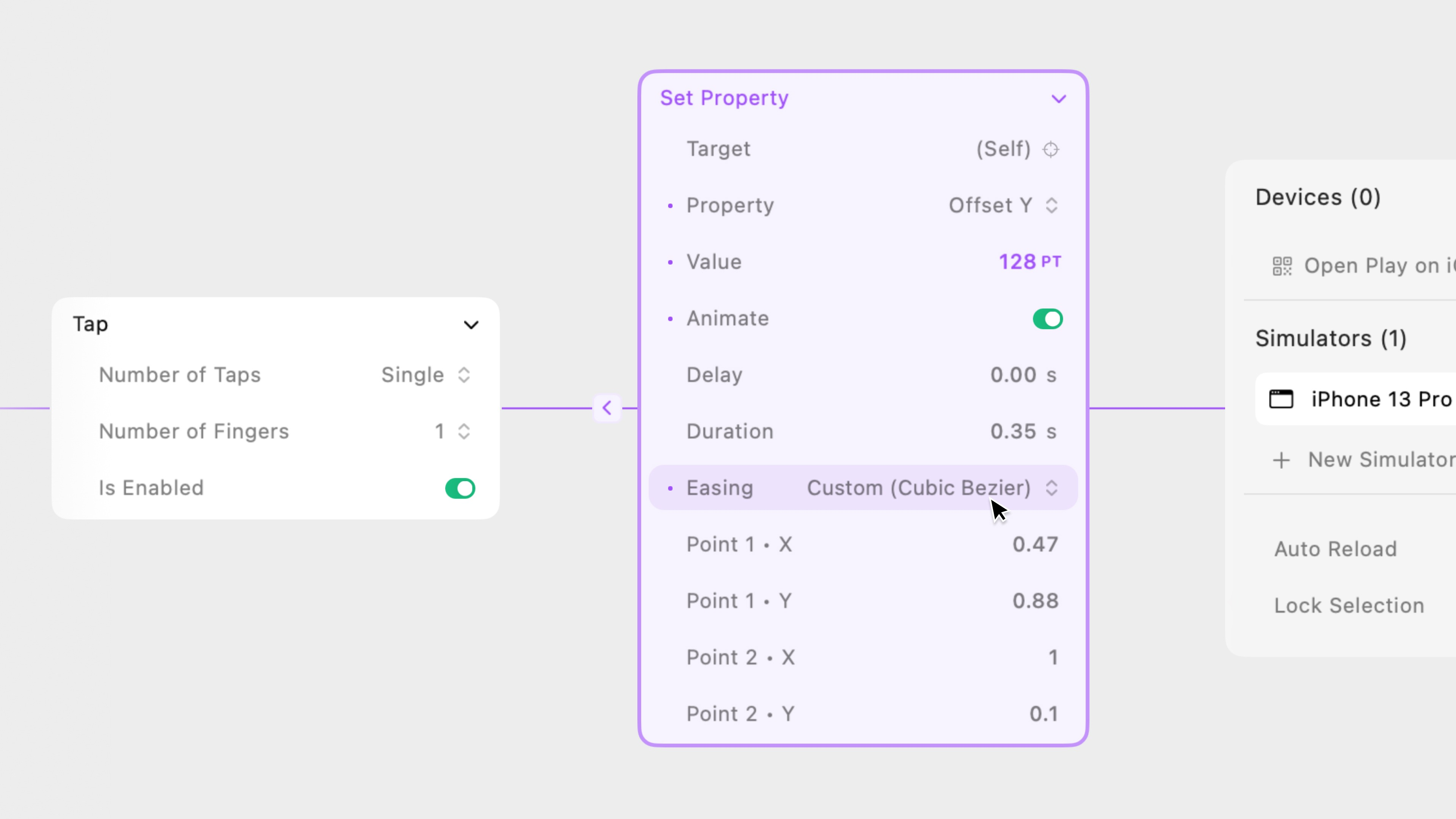 Cubic Bezier Easing Curve 2