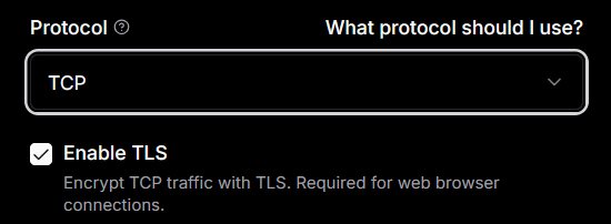 PlayFlow TCP TLS Configuration