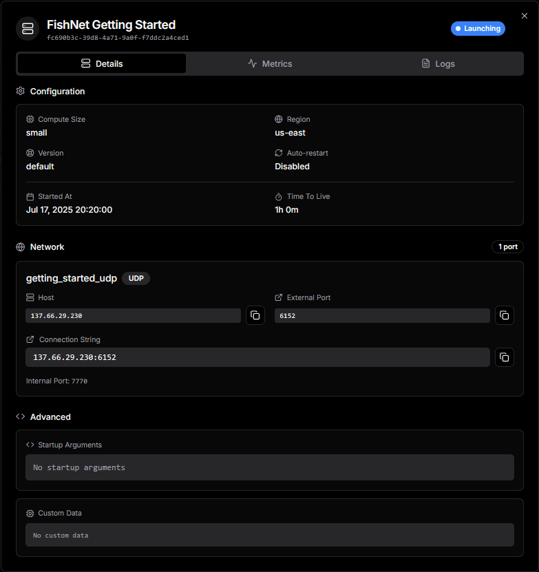 Server Details