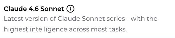 New Default Model: Claude Sonnet 4.6