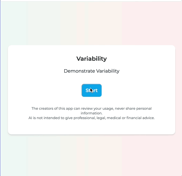Gif of Selecting Variability