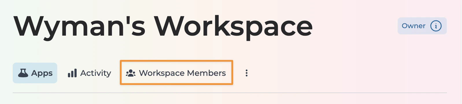 Workspace members