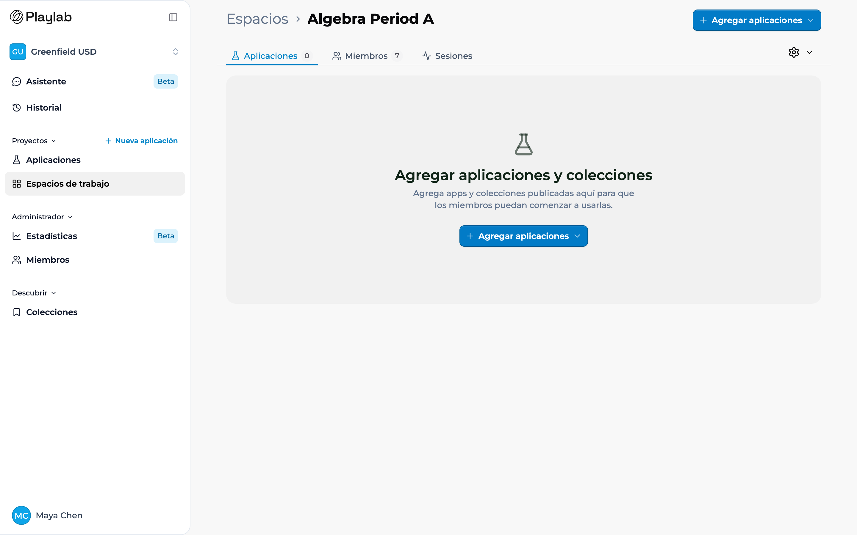 Modo Español - Playlab Learning Hub