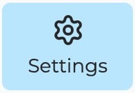 The Settings button in the builder toolbar
