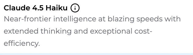 Claude 4.5 Haiku