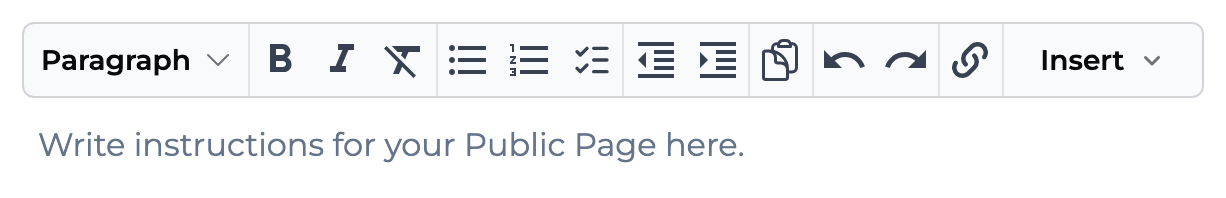 Design tab editor toolbar