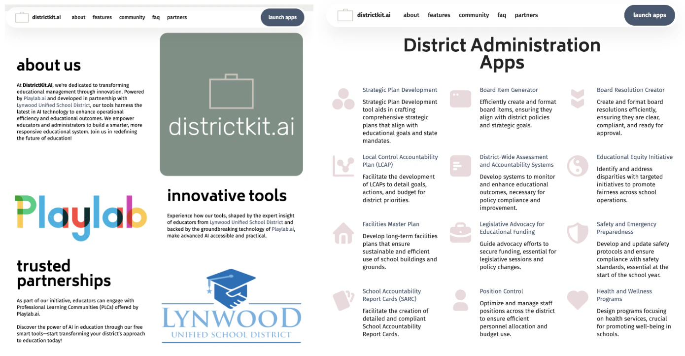 Educators collaborating on Playlab implementation