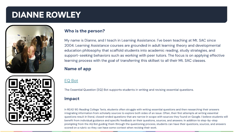 QR code example for Playlab app access