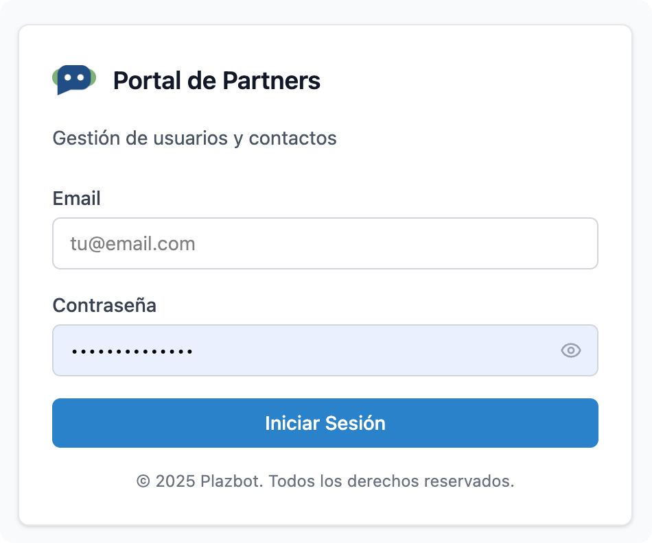 Login de Partners