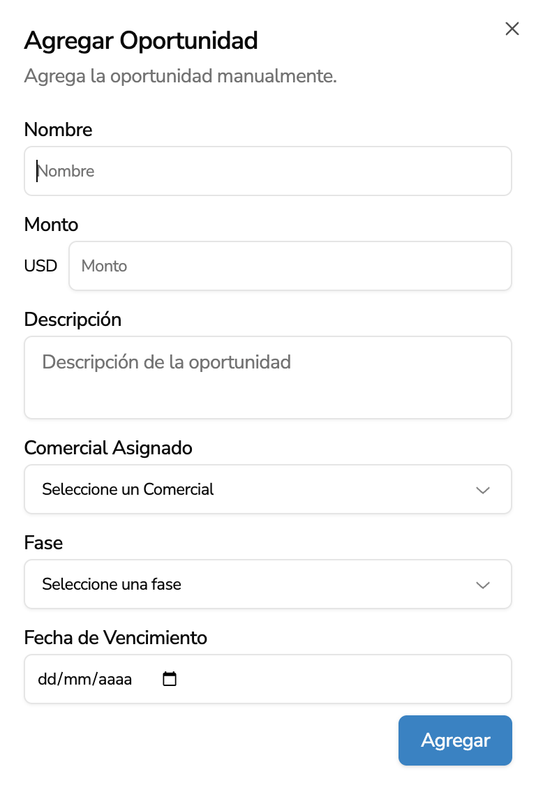 Crear Oportunidad