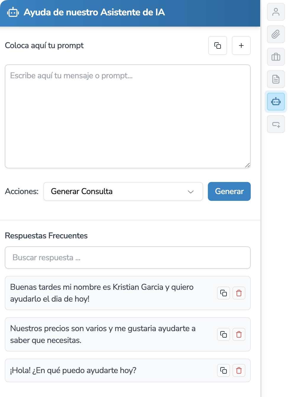 Apoyo de la IA