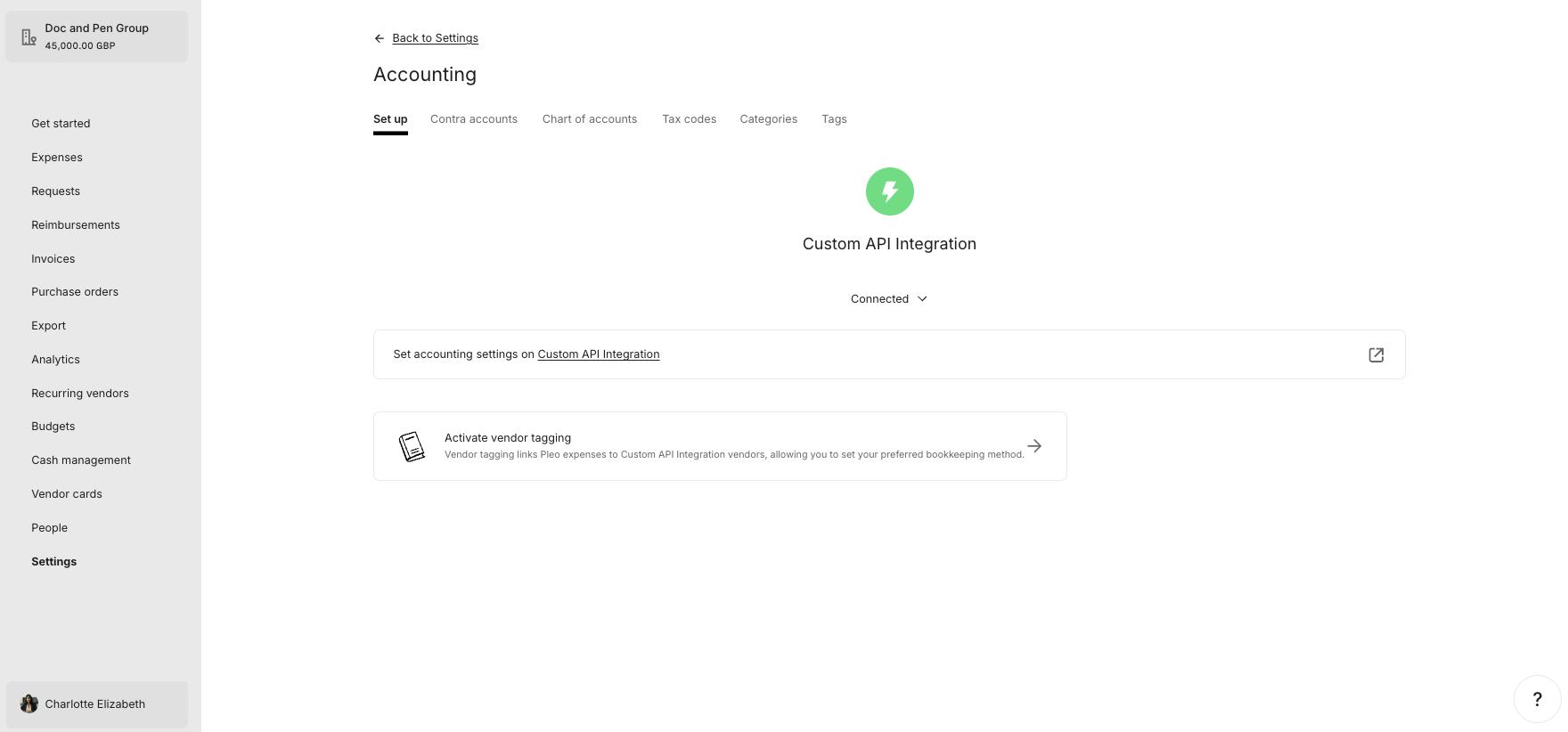Activate Vendor Tagging