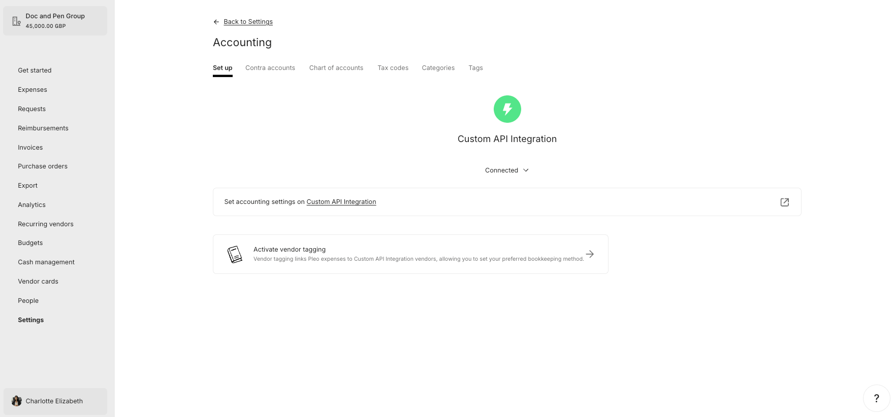 Activate Vendor Tagging