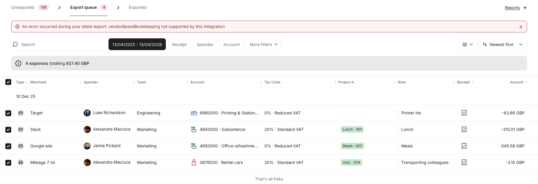 How to Perform Pre-Export Validation - Pleo Docs