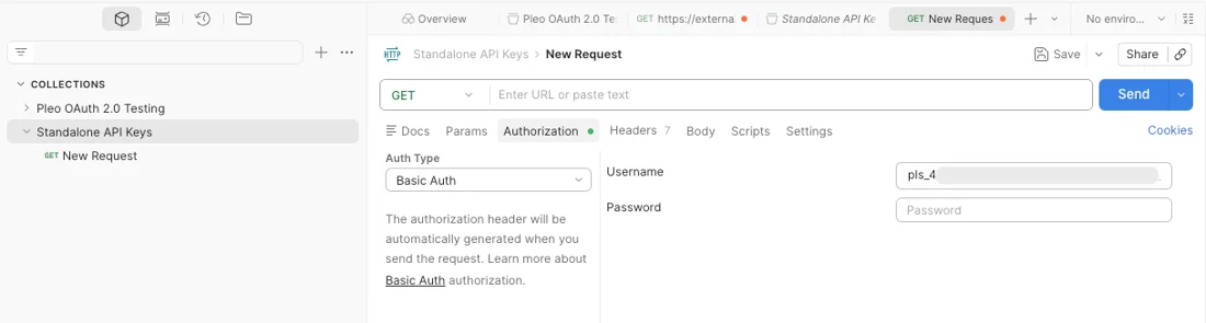 How to Make an API Call Using a Standalone API Key (Postman) - Pleo Docs
