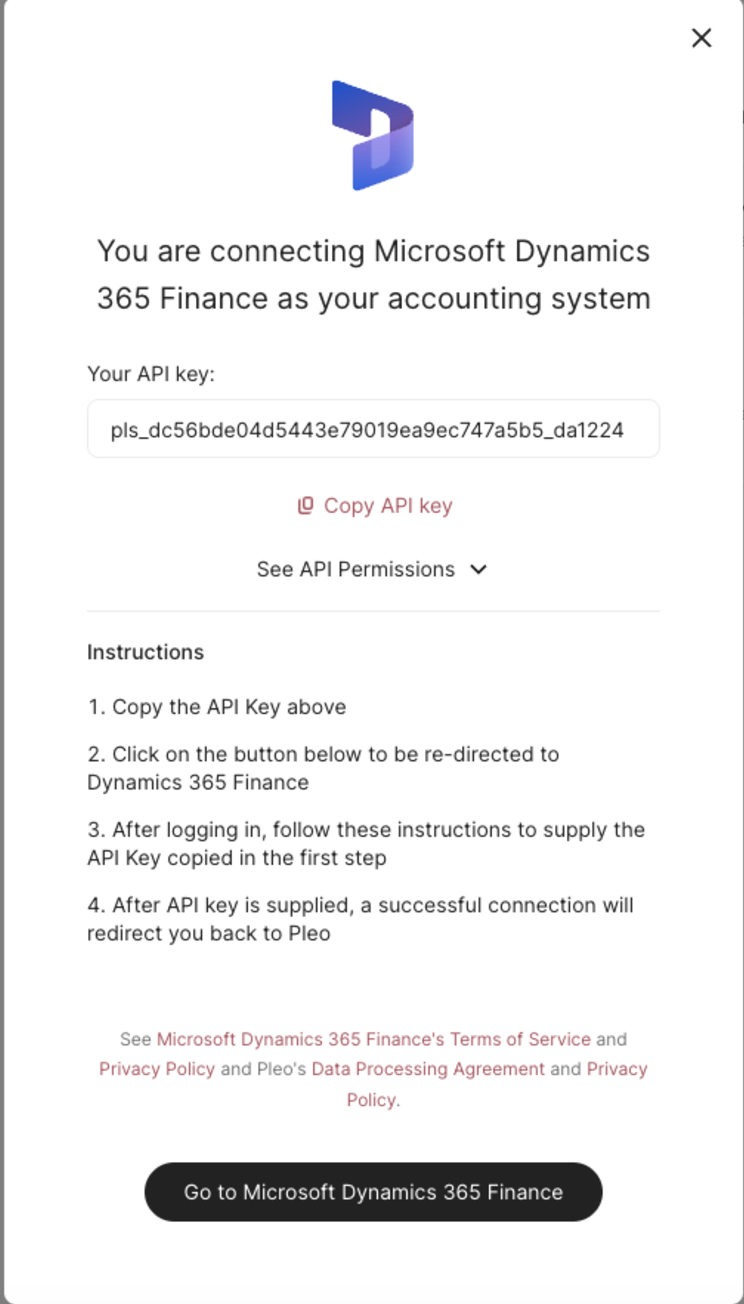 API feature reference