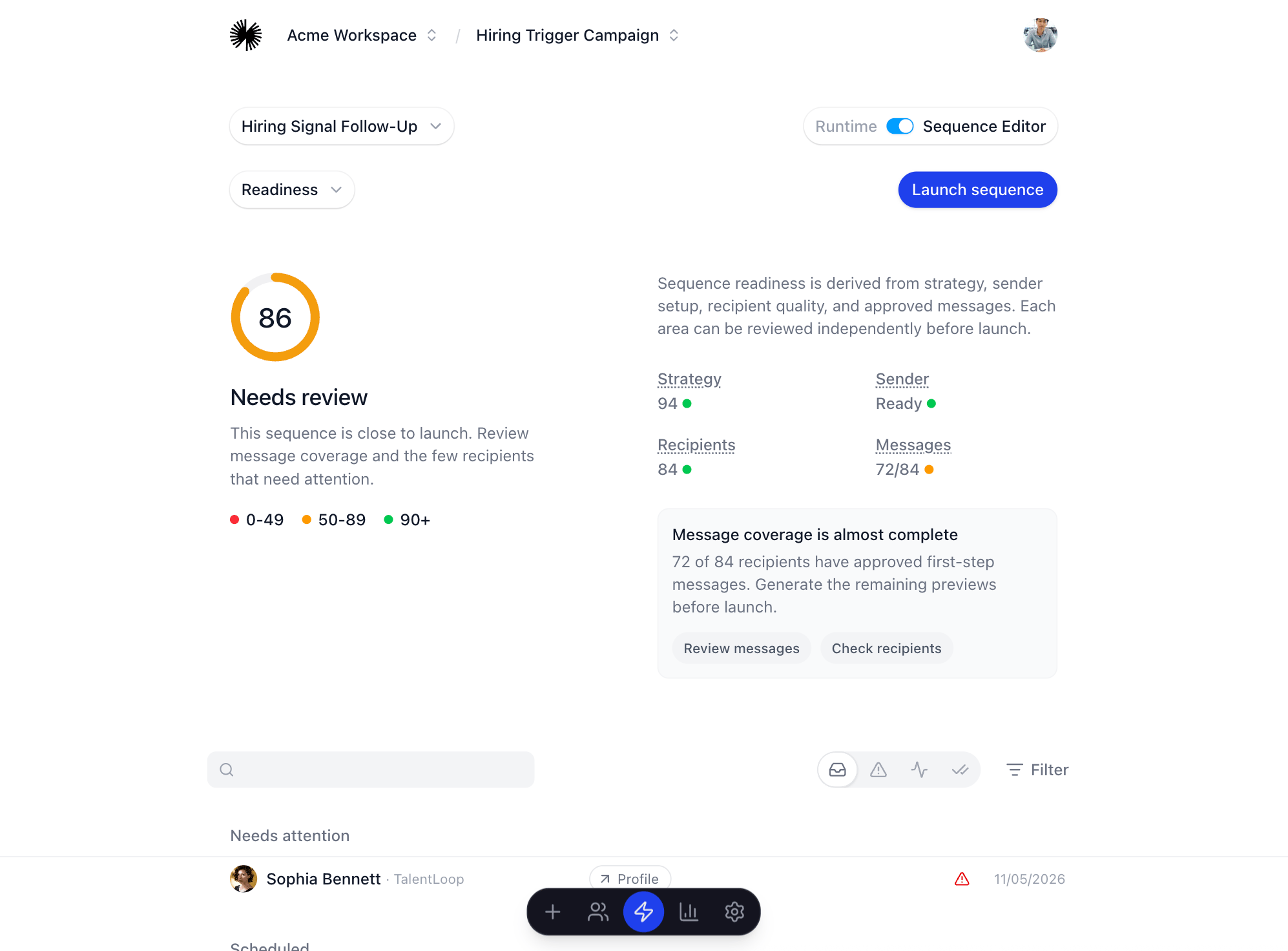 Messaging Lab review before launch