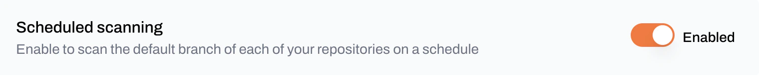 Scheduled scans configuration in Plerion for Azure DevOps