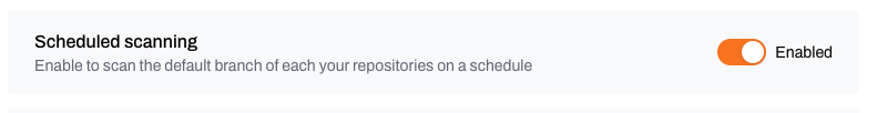 Scheduled scans configuration in Plerion for GitLab