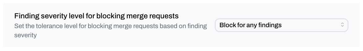 Tolerance configuration options in Plerion for GitLab